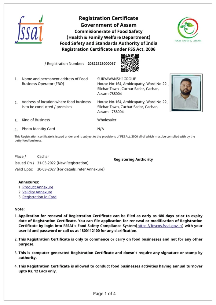 FSSAI License